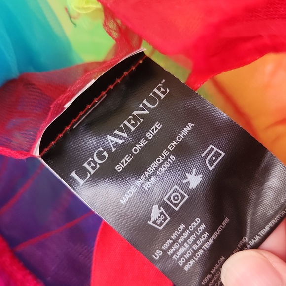 Halloween costume Rainbow Half tutu skirt - Picture 4 of 7